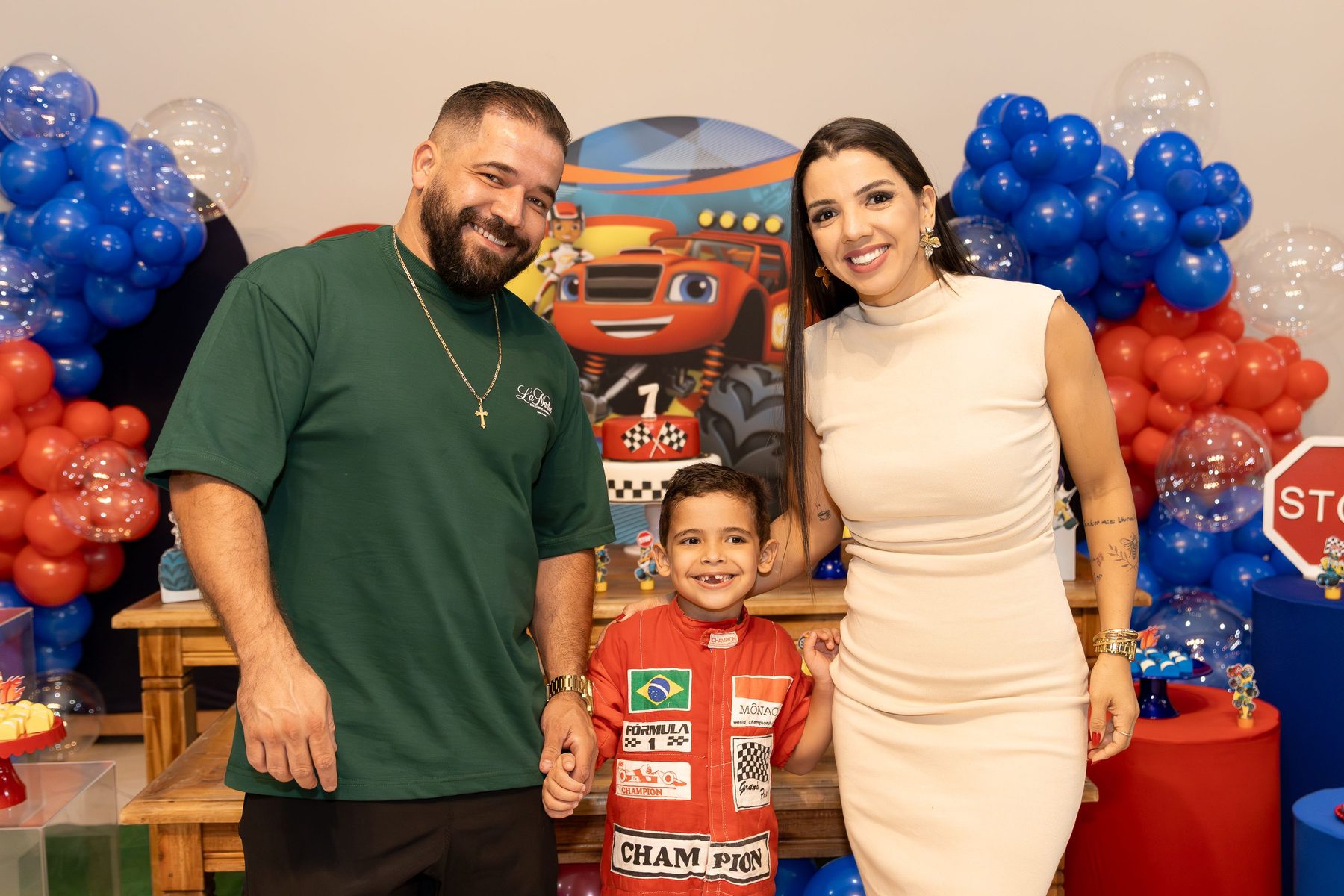 Família em aniversário
