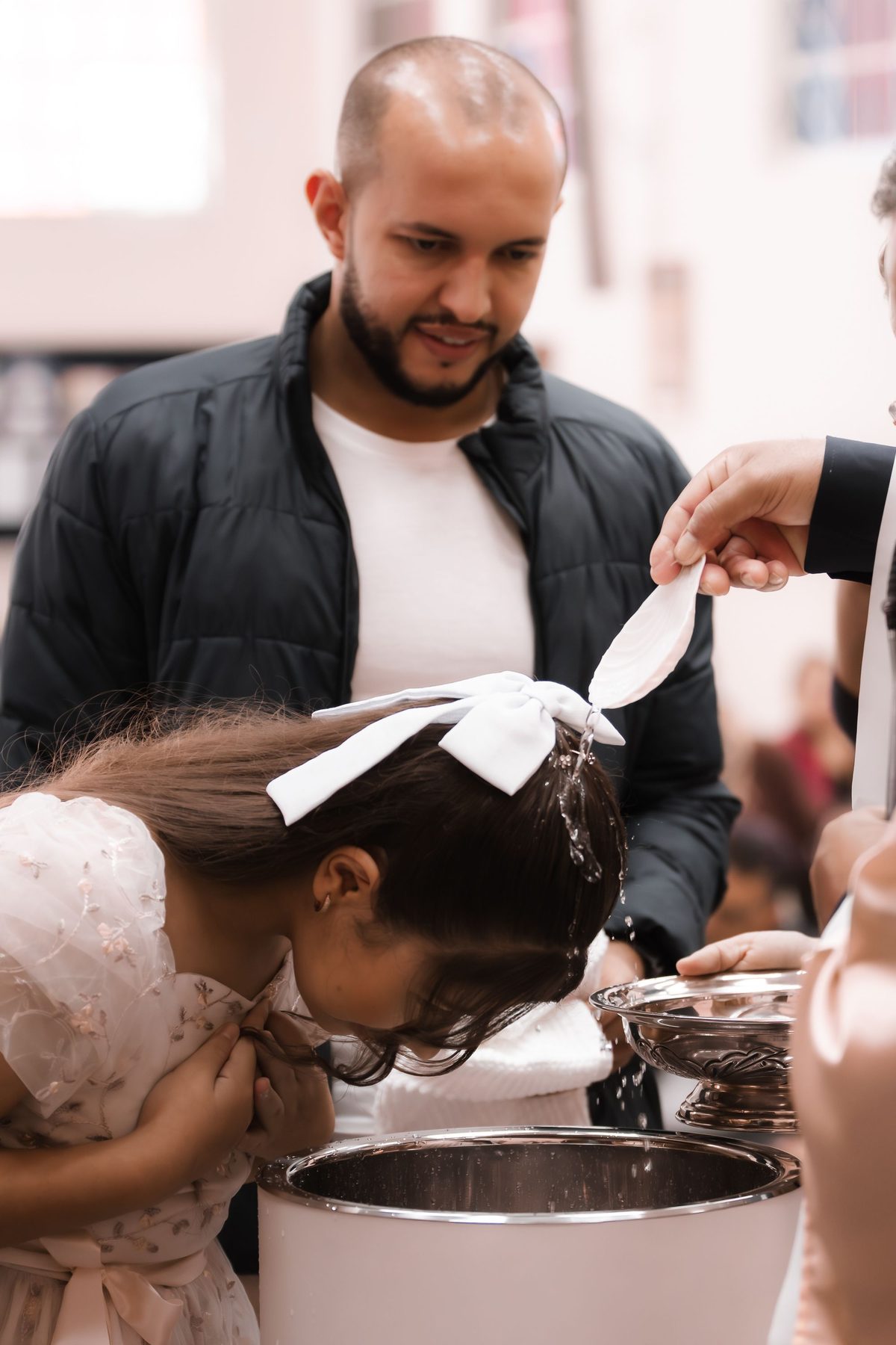 Menina em batizado